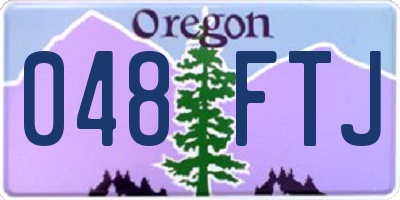 OR license plate 048FTJ