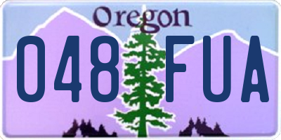 OR license plate 048FUA