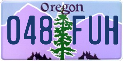 OR license plate 048FUH