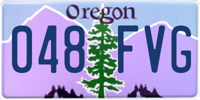 OR license plate 048FVG