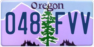 OR license plate 048FVV