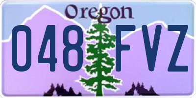 OR license plate 048FVZ