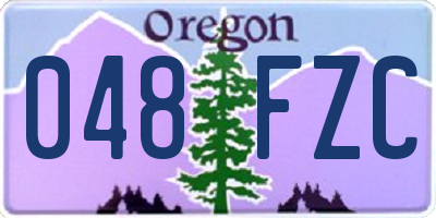 OR license plate 048FZC