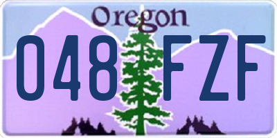 OR license plate 048FZF