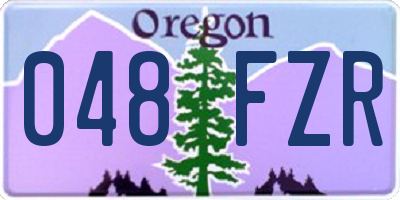 OR license plate 048FZR
