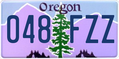 OR license plate 048FZZ