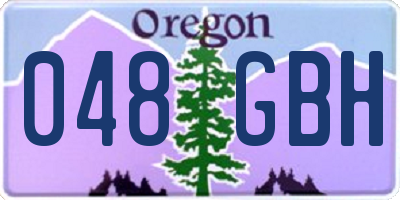 OR license plate 048GBH
