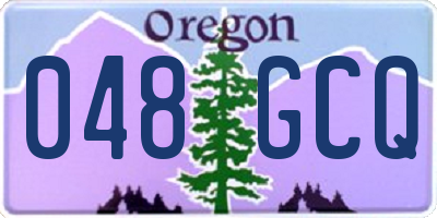 OR license plate 048GCQ