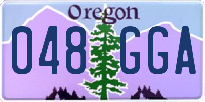 OR license plate 048GGA