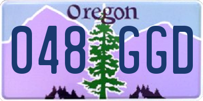 OR license plate 048GGD