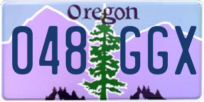 OR license plate 048GGX