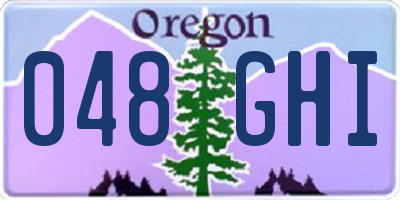 OR license plate 048GHI