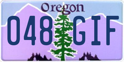 OR license plate 048GIF