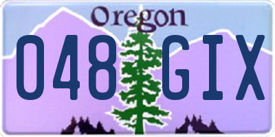 OR license plate 048GIX