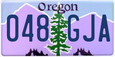 OR license plate 048GJA