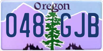 OR license plate 048GJB