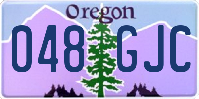 OR license plate 048GJC