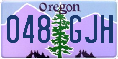 OR license plate 048GJH
