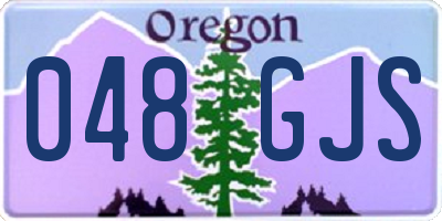 OR license plate 048GJS