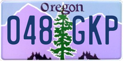 OR license plate 048GKP