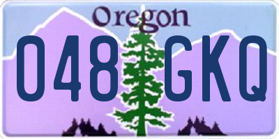 OR license plate 048GKQ