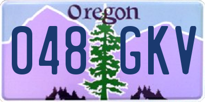 OR license plate 048GKV