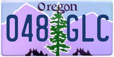 OR license plate 048GLC