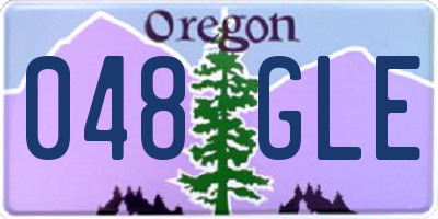 OR license plate 048GLE
