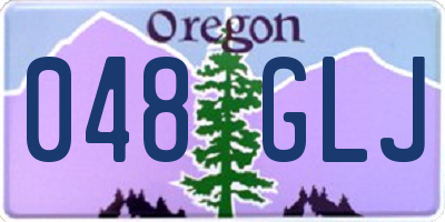 OR license plate 048GLJ