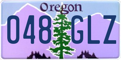 OR license plate 048GLZ