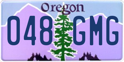 OR license plate 048GMG