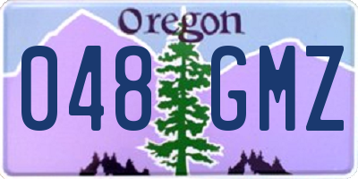 OR license plate 048GMZ