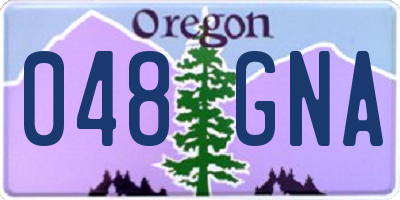 OR license plate 048GNA