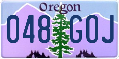 OR license plate 048GOJ