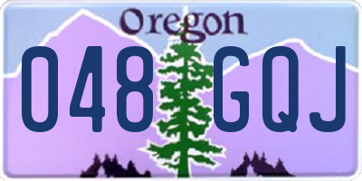 OR license plate 048GQJ