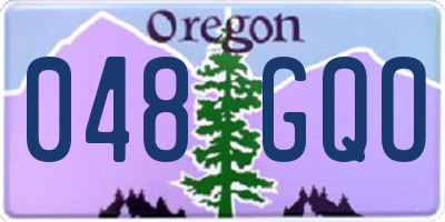 OR license plate 048GQO