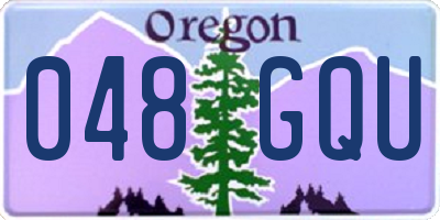 OR license plate 048GQU