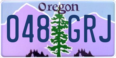 OR license plate 048GRJ