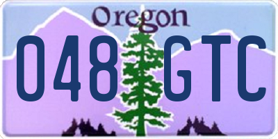 OR license plate 048GTC