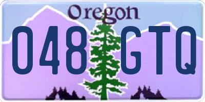 OR license plate 048GTQ