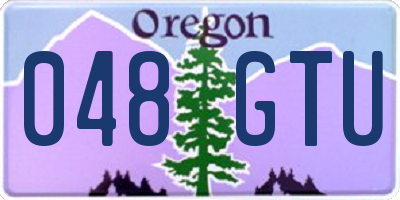 OR license plate 048GTU