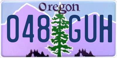 OR license plate 048GUH