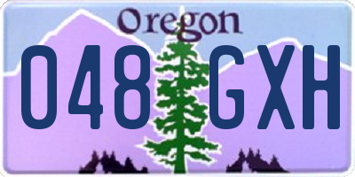 OR license plate 048GXH