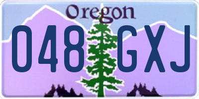 OR license plate 048GXJ