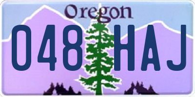 OR license plate 048HAJ