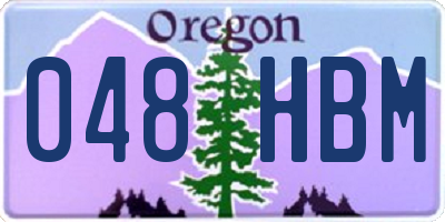 OR license plate 048HBM