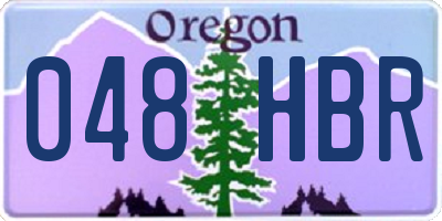 OR license plate 048HBR