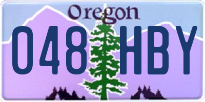 OR license plate 048HBY
