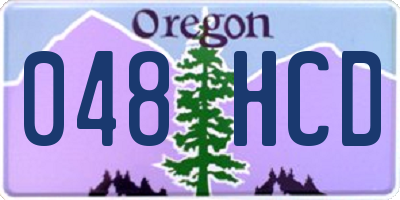 OR license plate 048HCD