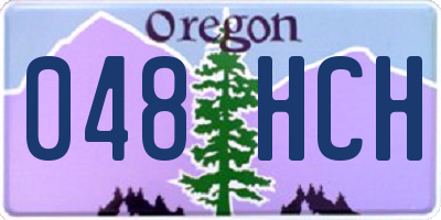 OR license plate 048HCH
